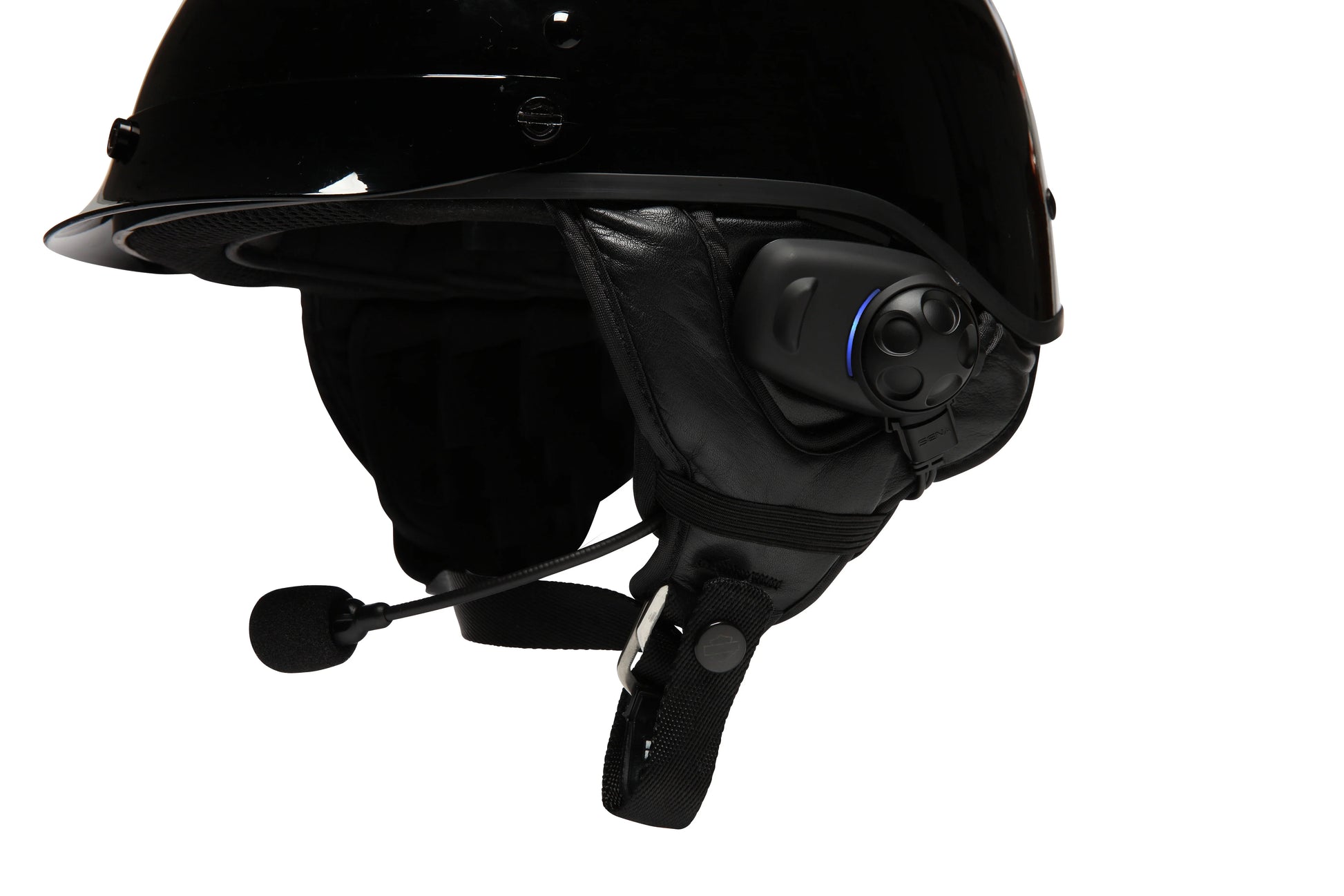 bike helmet with intercom RAPTOR-i - Motorcycle : Feels like you're in the office With audio power that can be turned up loud to penetrate your ear plugs to communicate White Full Face Motorcycle Helmet