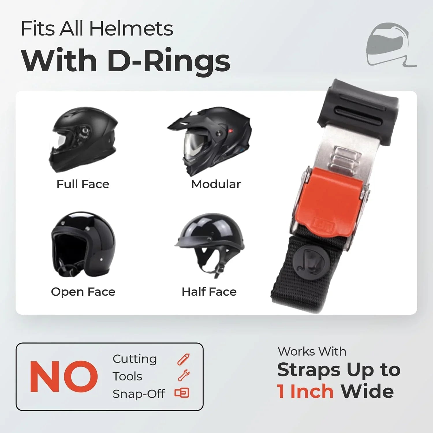 clip instead of d ring on motorcycle helmet JAGASOL Quick Release Buckle Kit for Helmet, Metal Motorcycle Helmet Accessories, Helmet Chin Strap Replace D-RING Helmets Up to 1", Suitable for Full Helmet, Half Helmet, 3/4 Helmet a stainless steel D Helmet Quick Release Buckle Kit