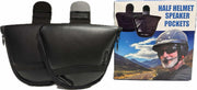 The Helmet Shop Half Helmet Speaker Pouch & Ear Protection Pads – Bluetooth & Corded Headset Compatible