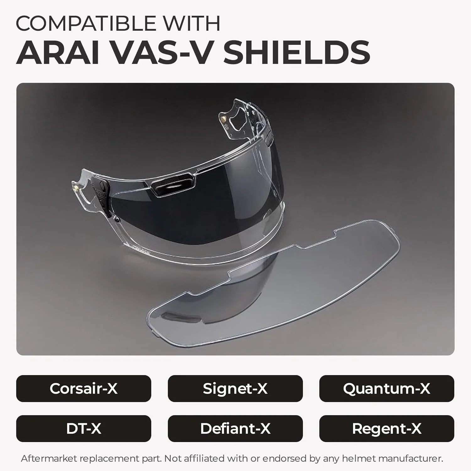 The Helmet Shop VAS-V Clear Anti-Fog Pinlock Insert for