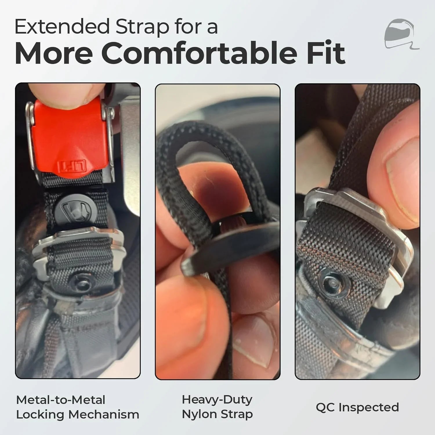 echo quick release buckle for motorcycle helmets a stainless steel D NOS) ECHO Quick Release Buckle