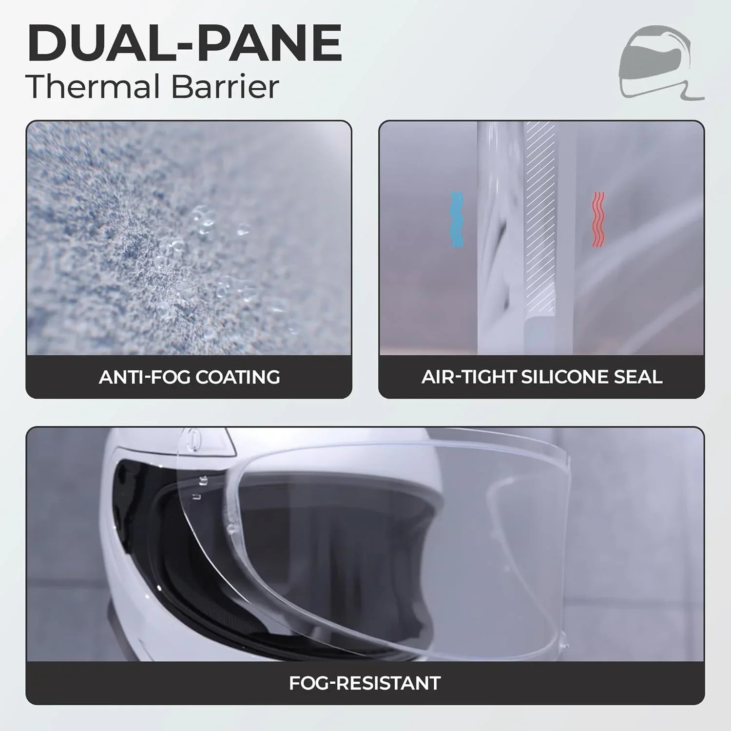 The Helmet Shop DKS238 Clear Anti-Fog Pinlock Insert for HJC i10 & i70 Helmets – Fits HJ-31 Shield