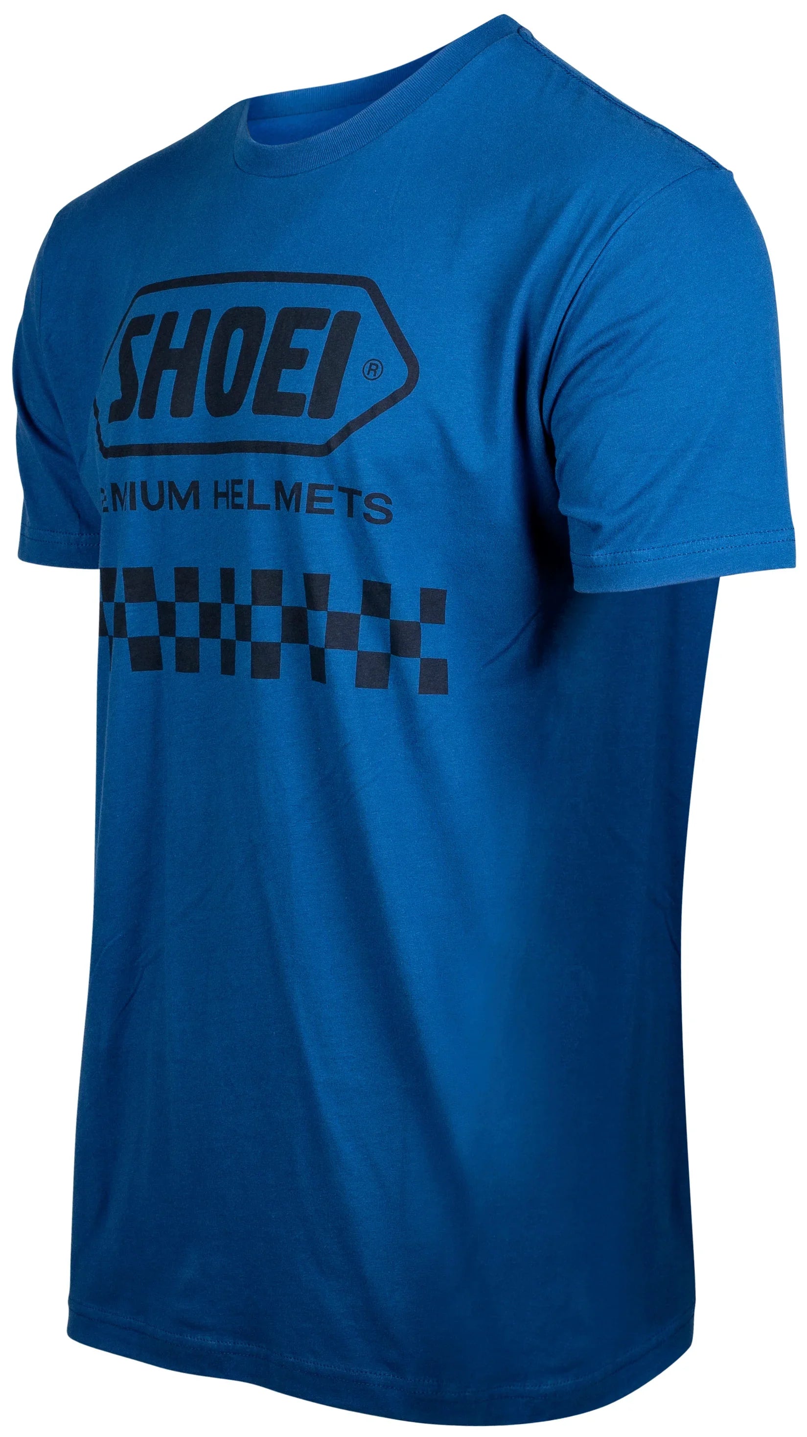 SHOEI CHECKERED TEE BLUE/BLACK