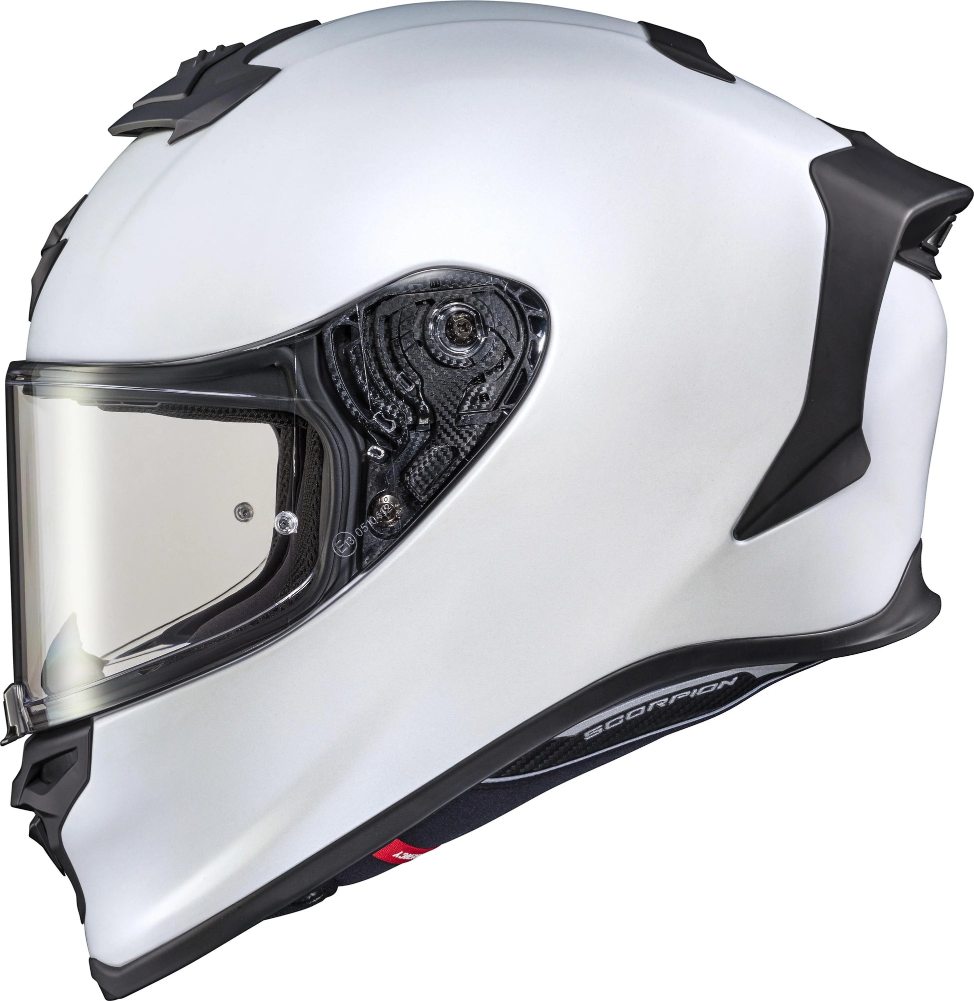 scorpion 10 helmet Scorpion EXO R1 Air Full Face Helmet Matte Pearl White * XL