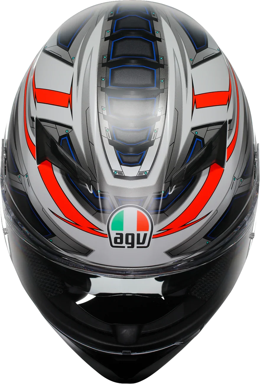 AGV K3 Space Helmet Matte White/Hi-Viz Red S