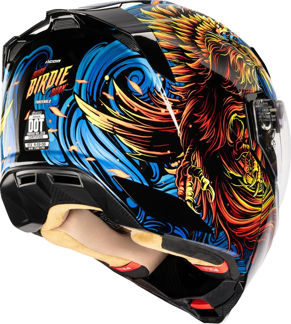 ICON Threshold- Burn Birdie Burn Modular Helmet