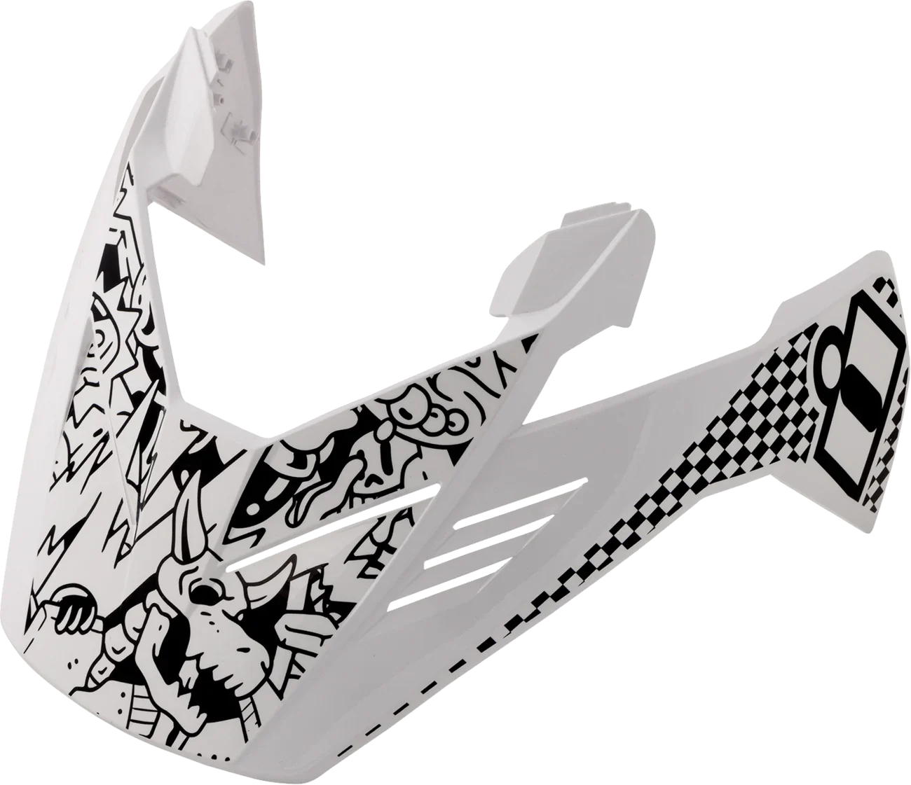 ICON Elsinore- Helmet Peak - Doodle 3