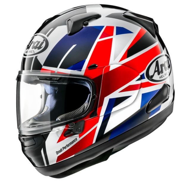 Arai Signet-X "Long Oval" Full Face Helmet- Flag UK -XL