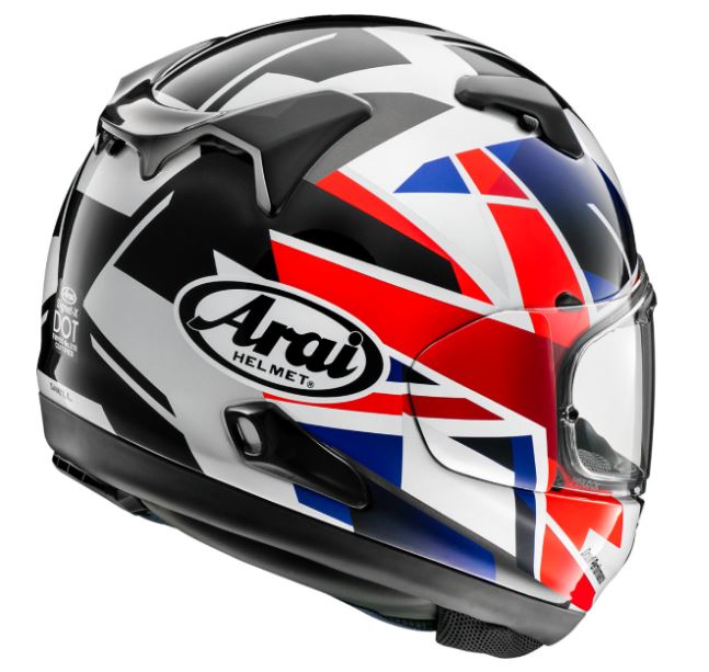 Arai Signet-X "Long Oval" Full Face Helmet- Flag UK -XL