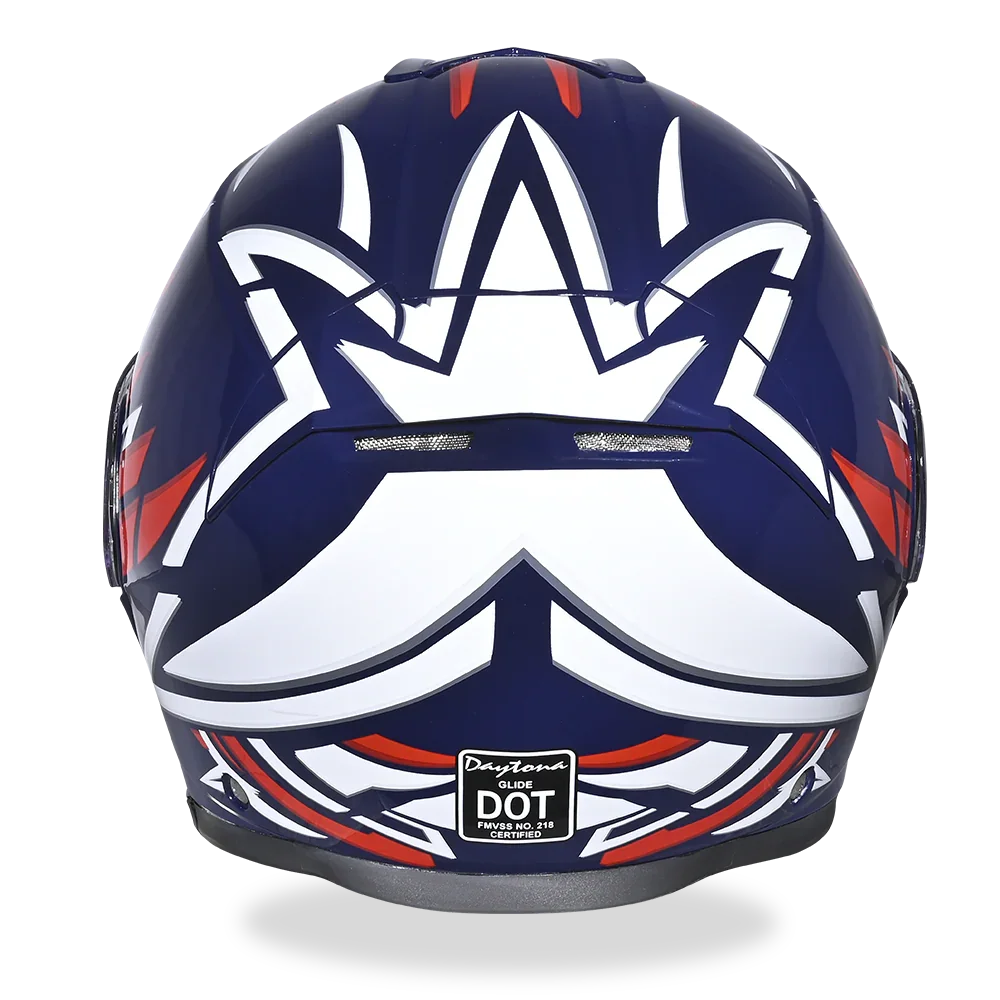 Daytona Helmets Daytona Glide Modular Motorcycle Helmet - DOT Approved, Bluetooth Ready, Dual Visor, Men/Women/Youth - W/ Liberty
