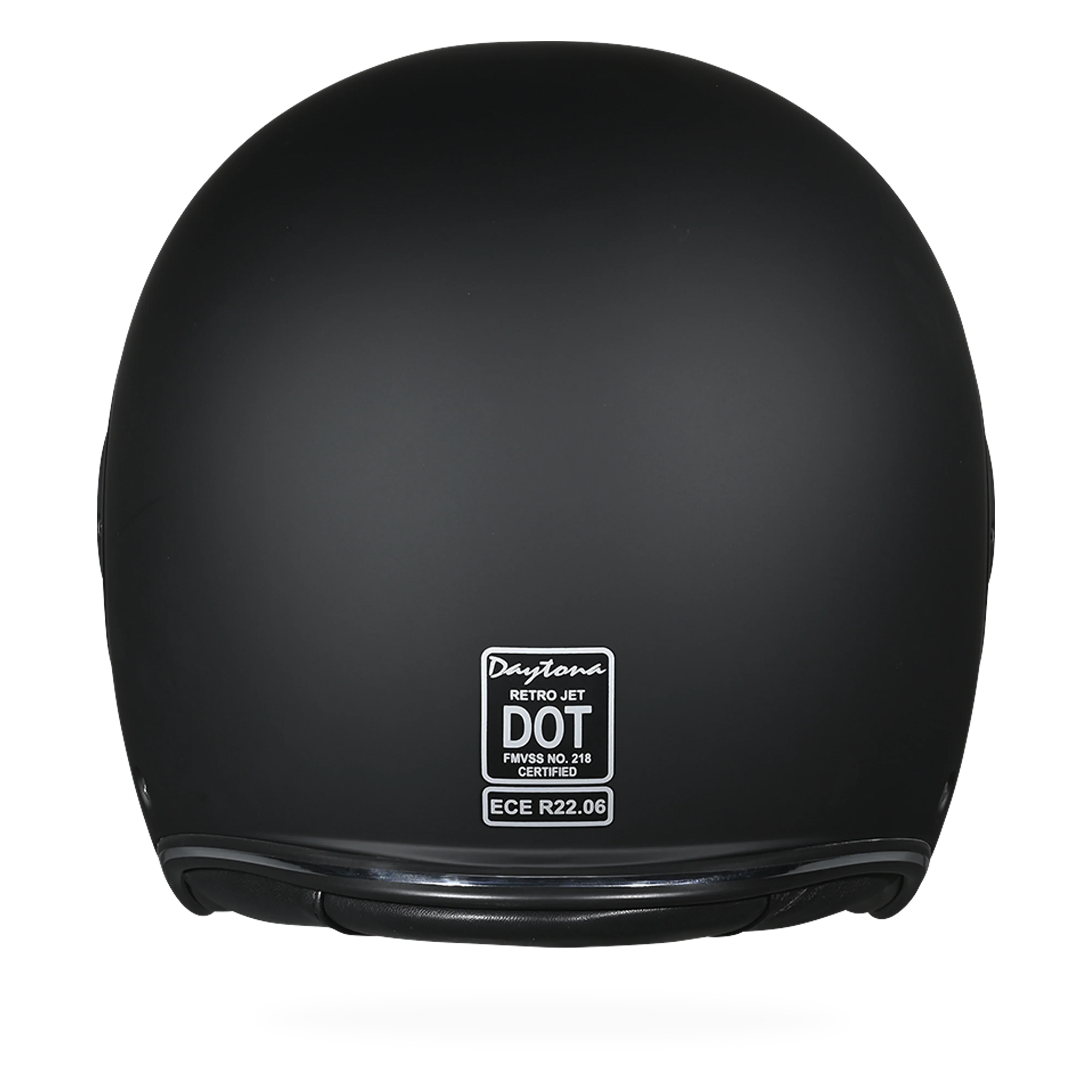 Daytona Helmets D.O.T. & ECE Daytona Retro Jet- Dull Black
