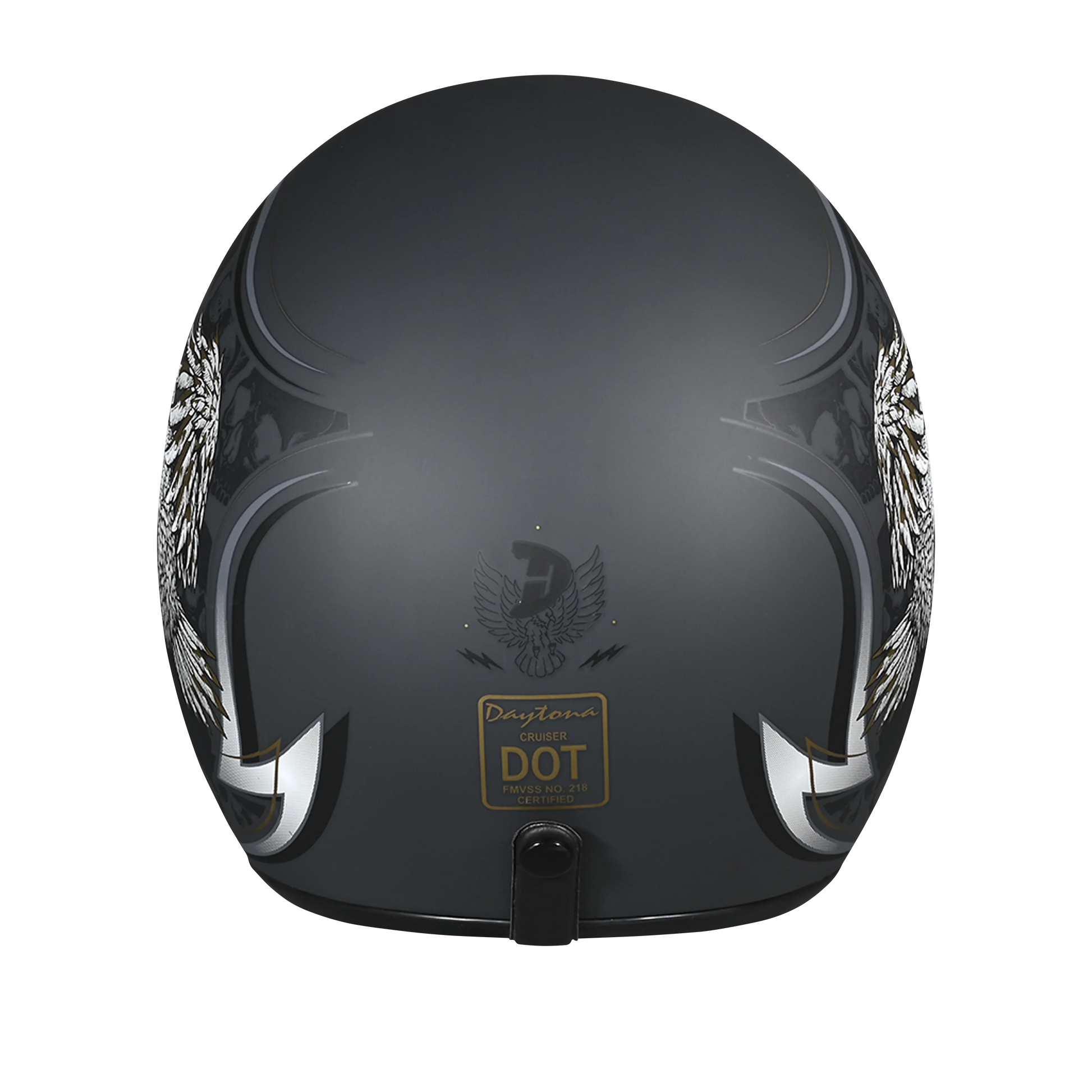 Daytona Helmets DOT Approved Daytona Cruiser Open Face Motorcycle Helmet - Men, Women & Youth - With Visor & Graphics - W/ Wild Soul