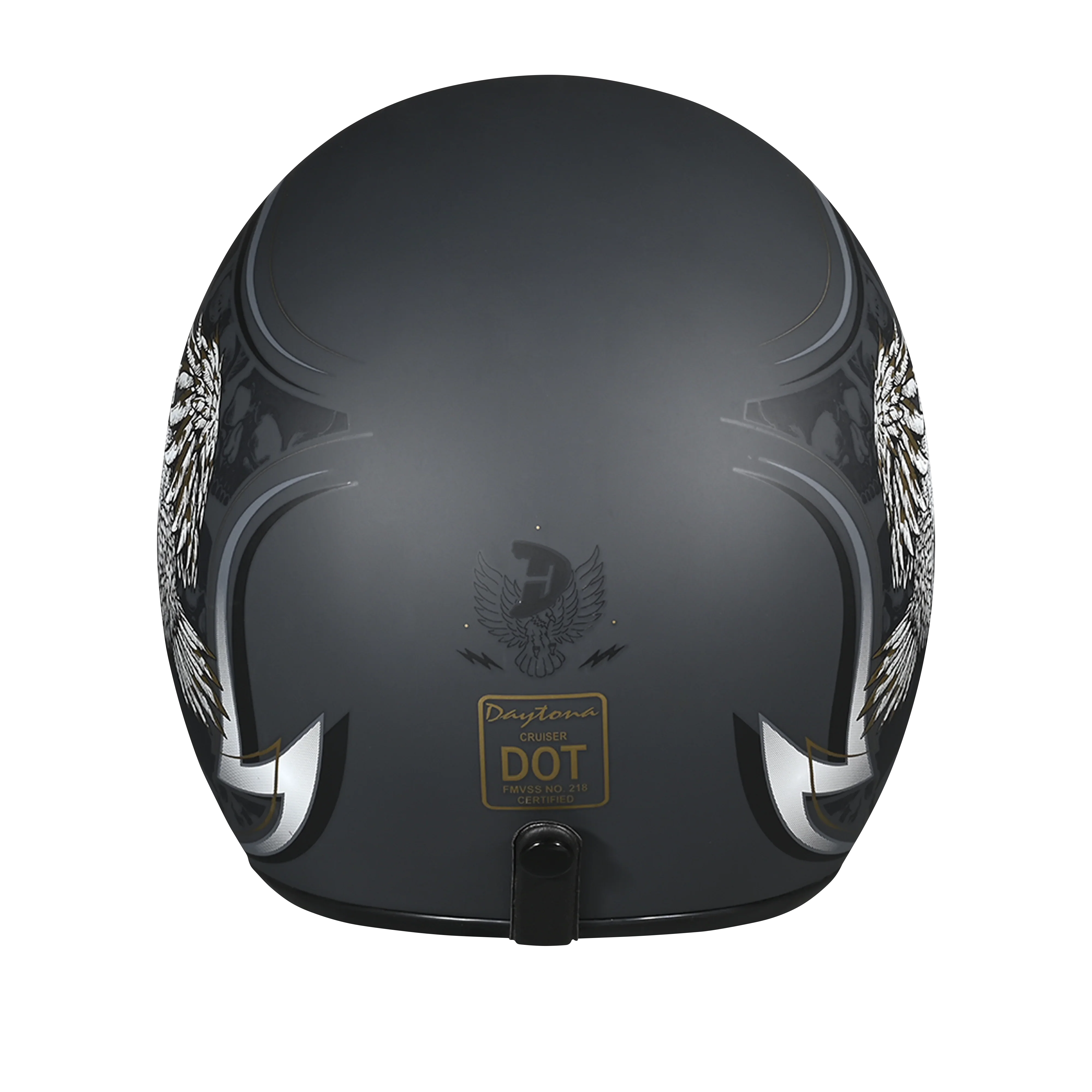 Daytona Helmets DOT Approved Daytona Cruiser Open Face Motorcycle Helmet - Men, Women & Youth - With Visor & Graphics - W/ Wild Soul