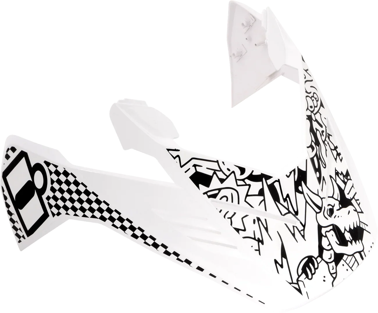 ICON Elsinore- Helmet Peak - Doodle 3