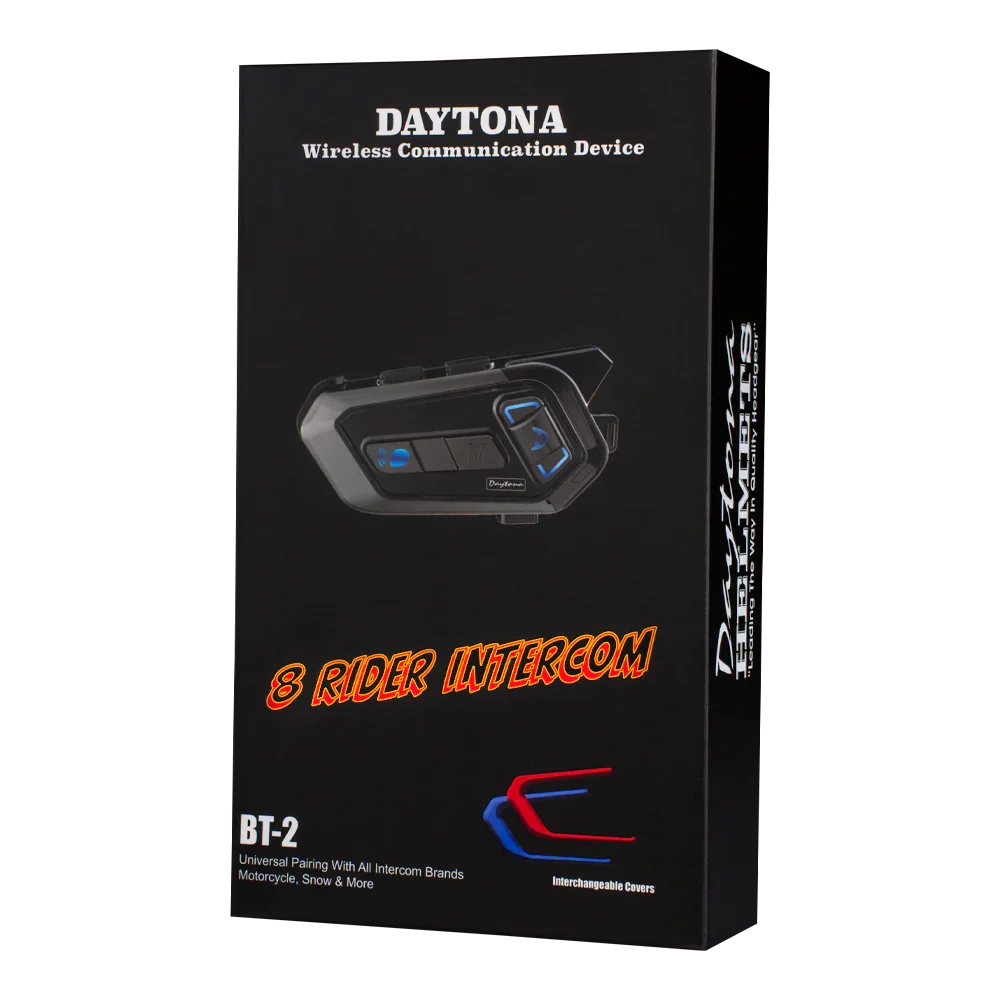 Daytona Helmets Motorcycle Bluetooth Headset - Motorcycle Communication System For All Types of Helmets - 2