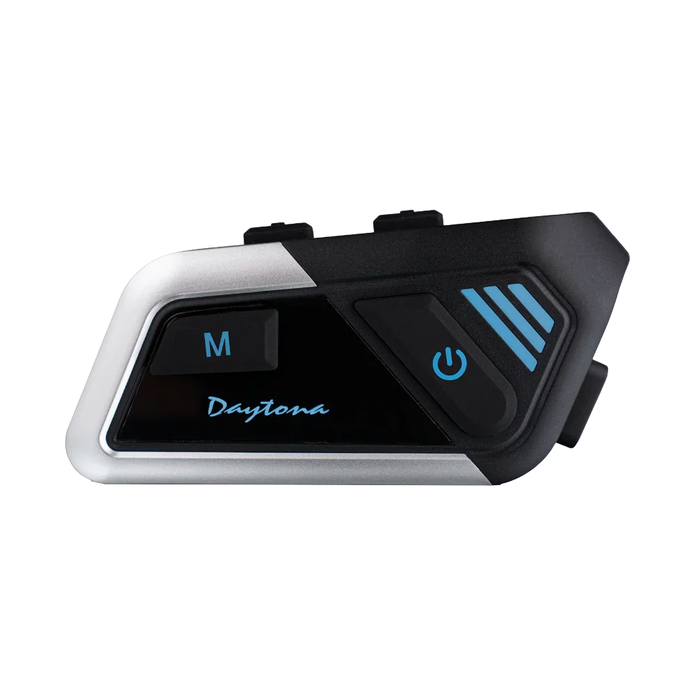 Daytona Helmets Motorcycle Bluetooth Headset - Motorcycle Communication System For All Types of Helmets - Solo