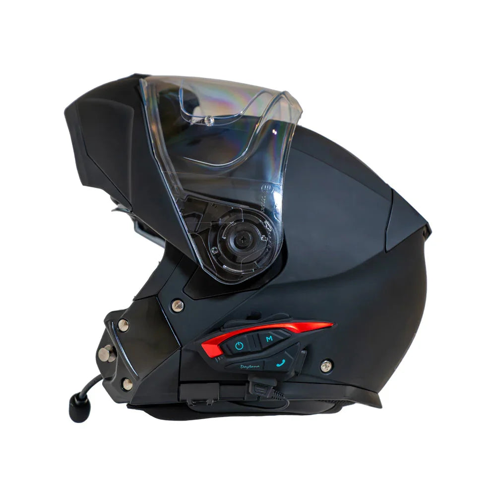Daytona Helmets Motorcycle Bluetooth Headset - Motorcycle Communication System For All Types of Helmets - 1