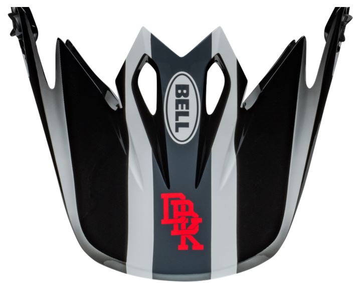Bell MX 9 VISOR TWITCH DBK 24 BLACK WHITE