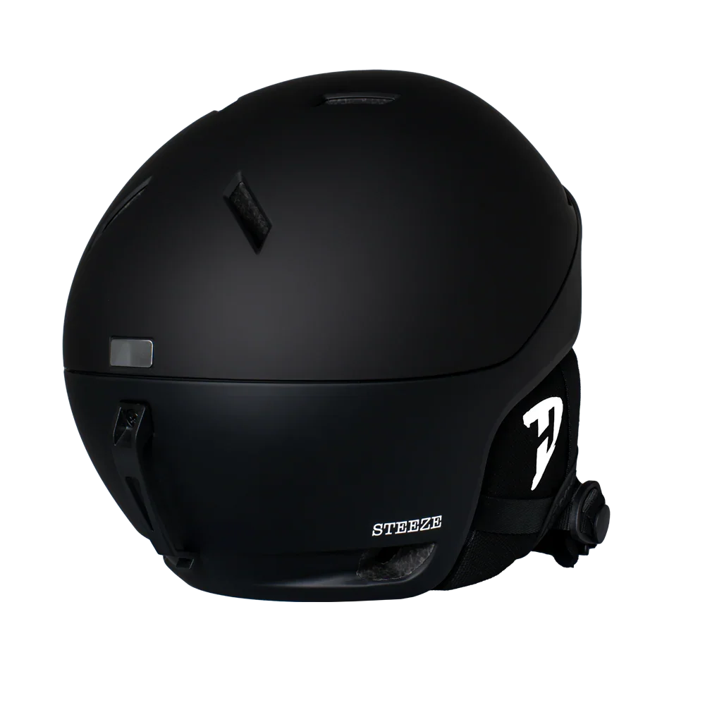Daytona Helmets Daytona Steeze Snowboard Helmet - Adjustable Helmet for Men, Women & Youth - Dull Black Finish