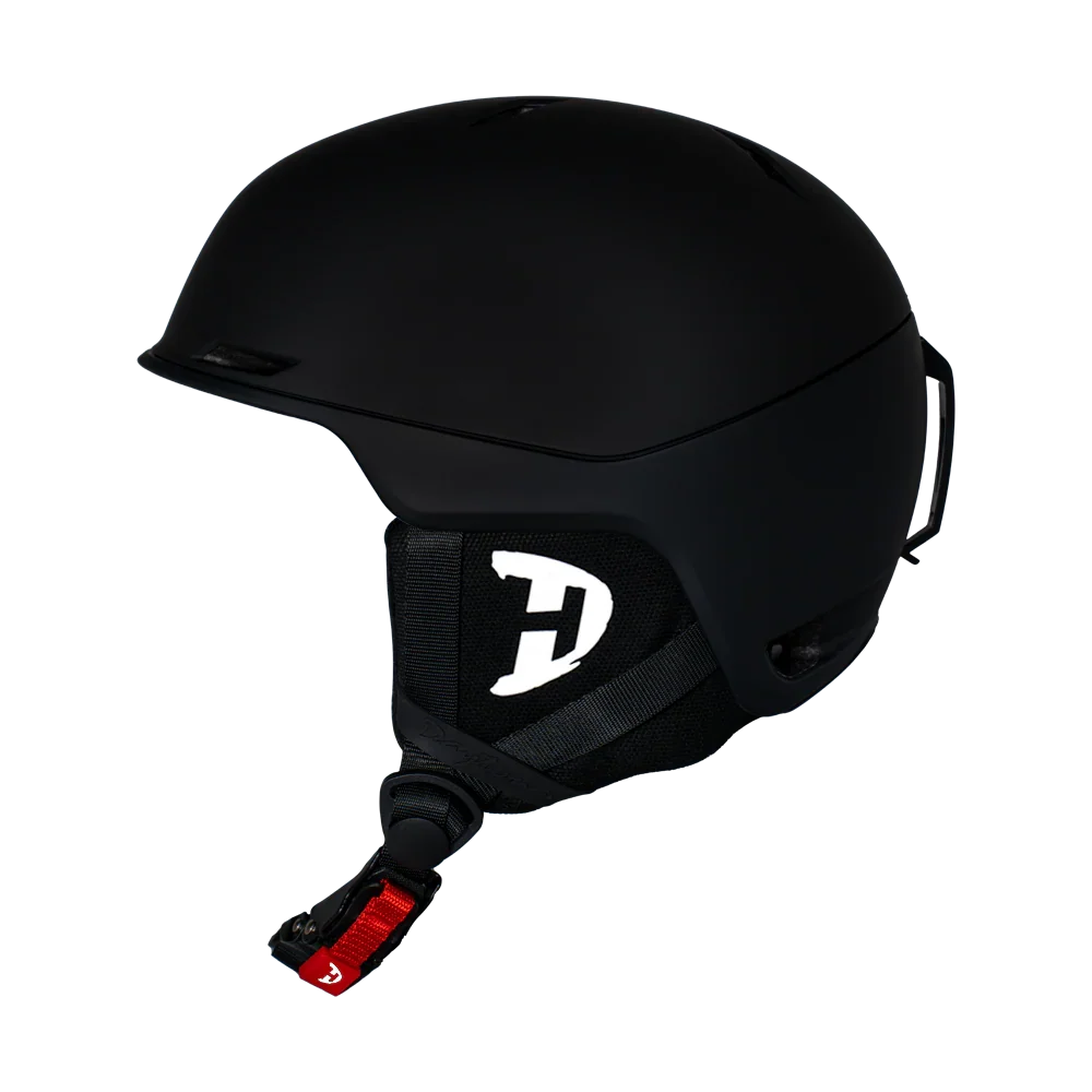 Daytona Helmets Daytona Steeze Snowboard Helmet - Adjustable Helmet for Men, Women & Youth - Dull Black Finish