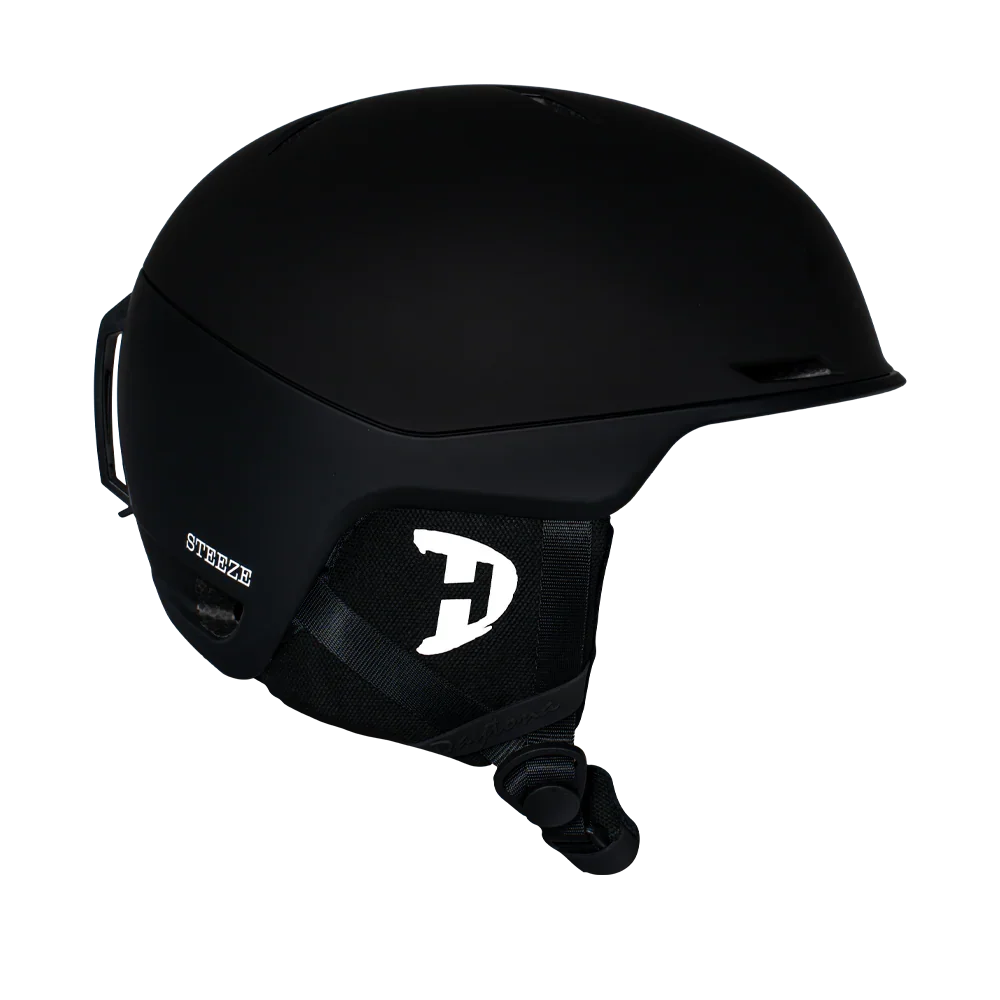 Daytona Helmets Daytona Steeze Snowboard Helmet - Adjustable Helmet for Men, Women & Youth - Dull Black Finish