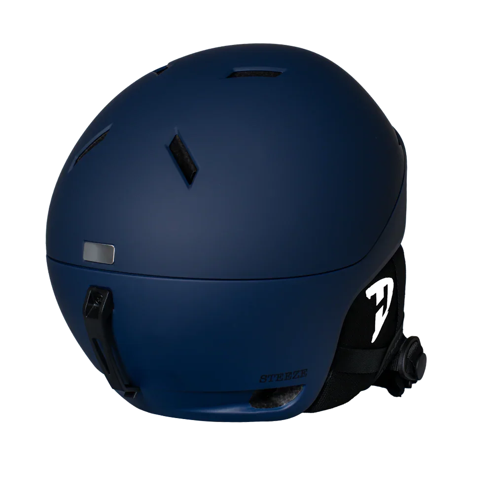Daytona Helmets Daytona Steeze Snowboard Helmet - Adjustable Helmet for Men, Women & Youth - Dull Blue Finish