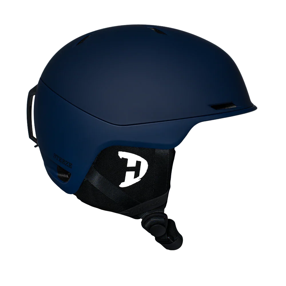 Daytona Helmets Daytona Steeze Snowboard Helmet - Adjustable Helmet for Men, Women & Youth - Dull Blue Finish