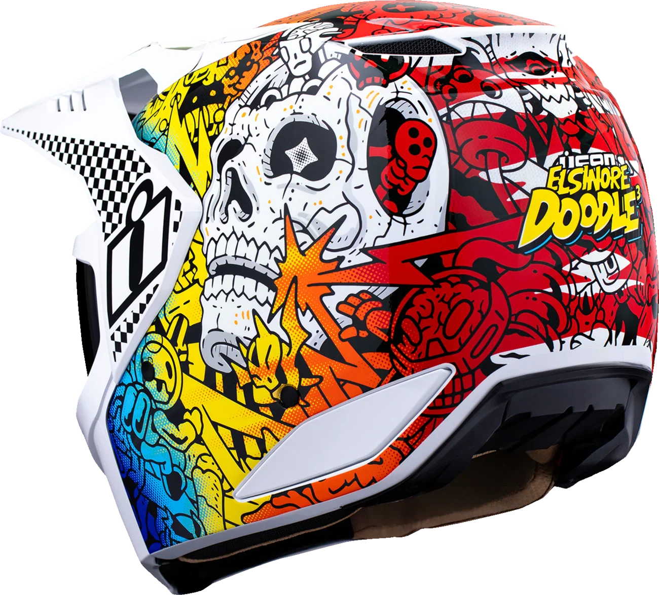 ICON Elsinore- Doodle 3 Helmet