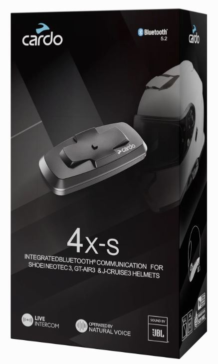 Cardo 4X-S for SHOEI Gen 3 Helmets