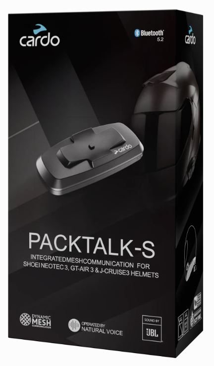 Cardo PACKTALK-S for SHOEI Gen 3 Helmets