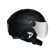 Daytona Helmets Daytona Carver Ski Helmet - Adjustable Ski Helmet for Men, Women & Youth - Dull Black with Anti-Fog Visor