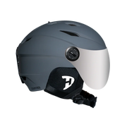 Daytona Helmets Daytona Carver Ski Helmet - Adjustable Helmet for Men, Women & Youth - Dull Grey with Anti-Fog Visor