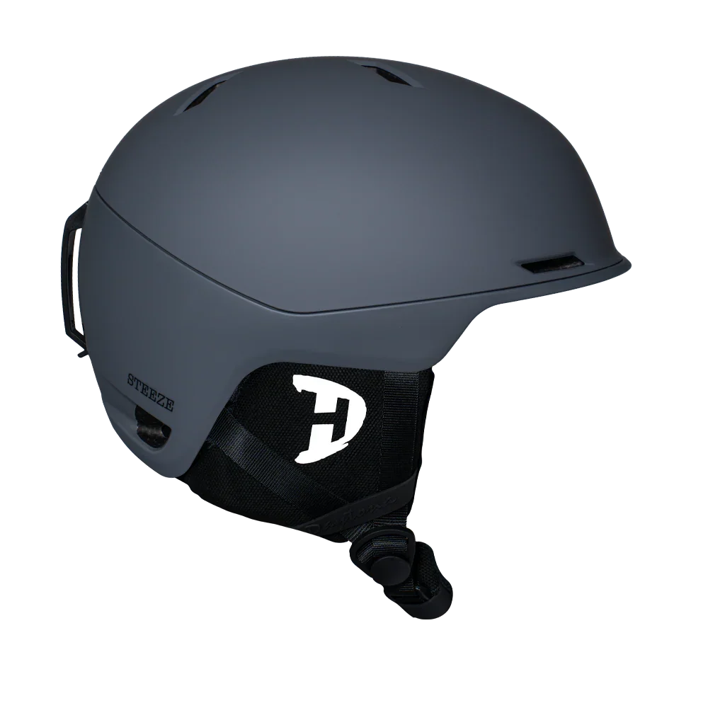 Daytona Helmets Daytona Steeze Snowboard Helmet - Adjustable Helmet for Men, Women & Youth - Dull Grey Finish