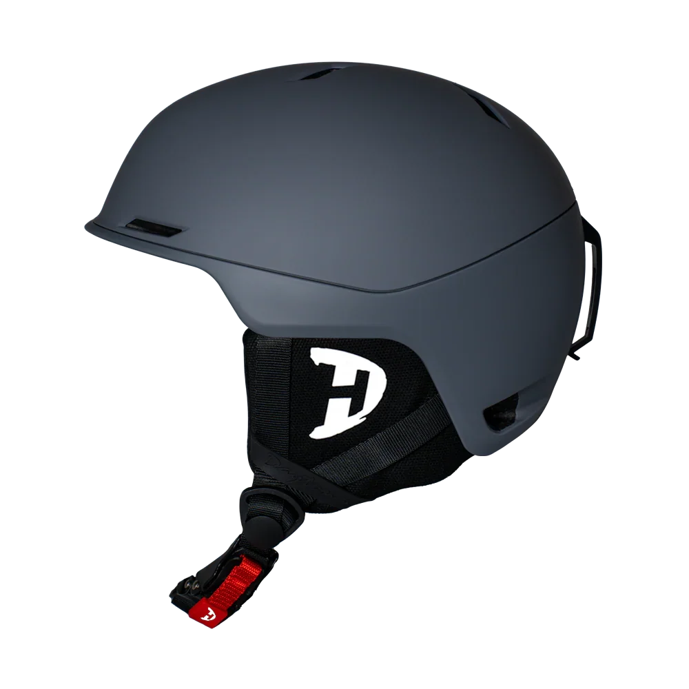 Daytona Helmets Daytona Steeze Snowboard Helmet - Adjustable Helmet for Men, Women & Youth - Dull Grey Finish