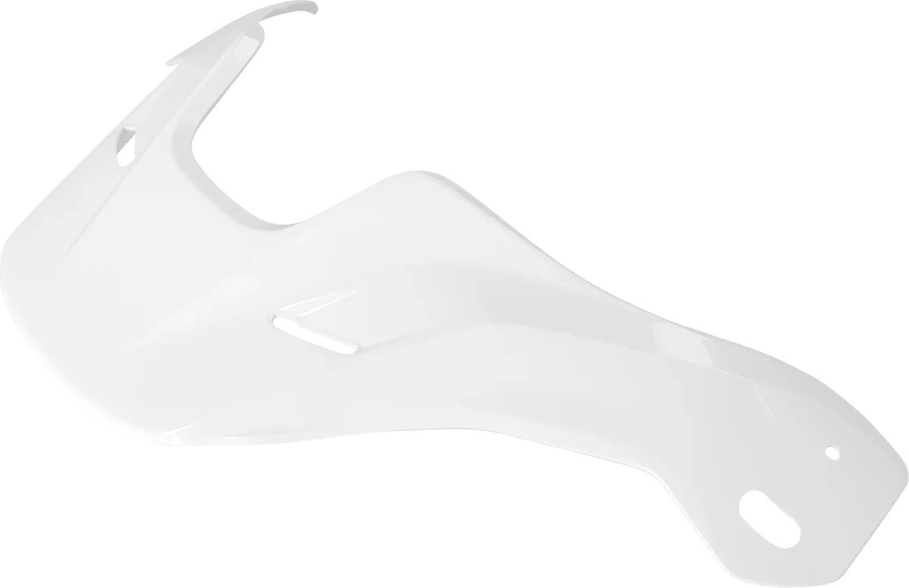 White motorcycle helmet visor shield accessory for protective gear