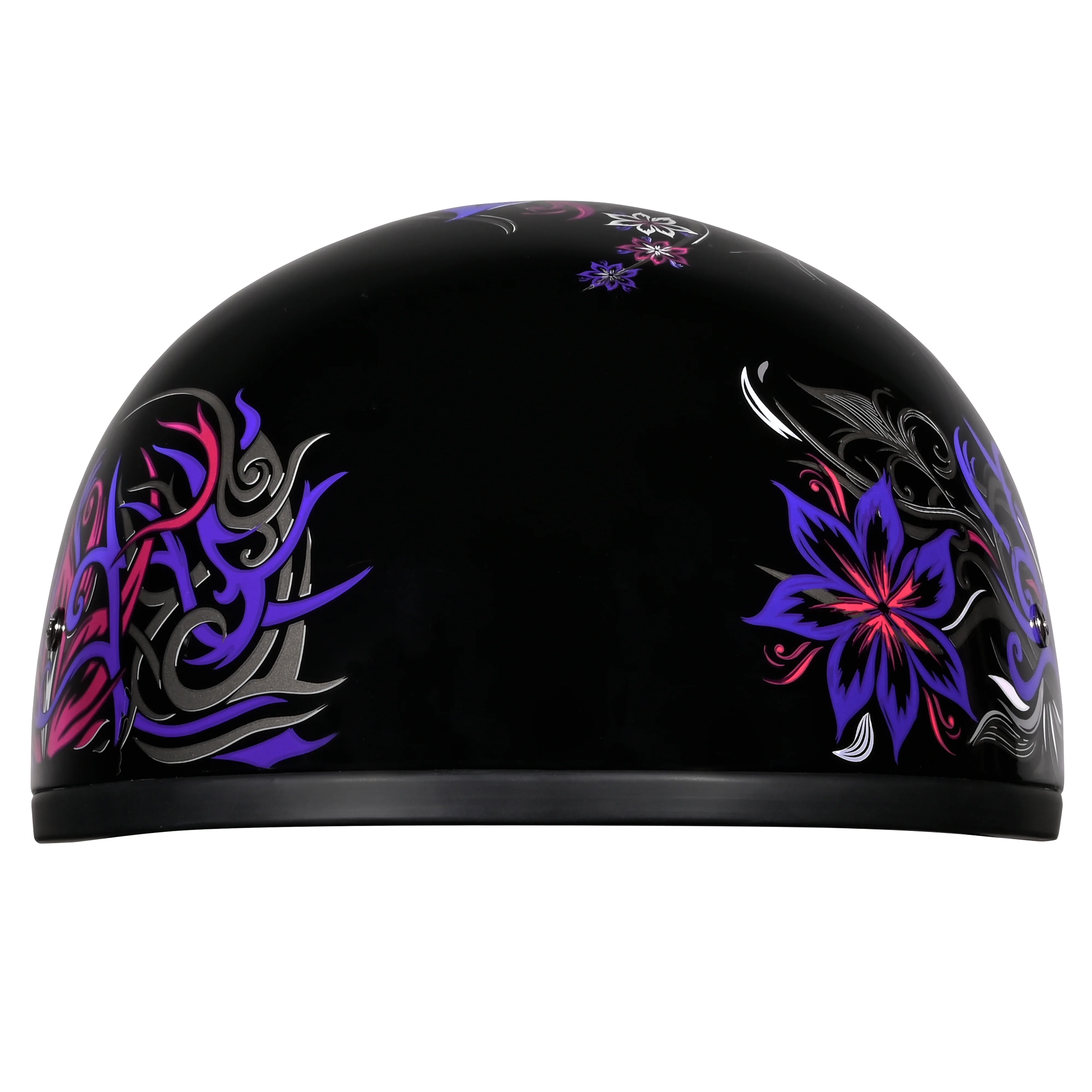 DOT Approved Daytona Motorcycle Half Face Helmet - Skull Cap Graphics for Men & Women, Scooters, ATVs, UTVs & Choppers