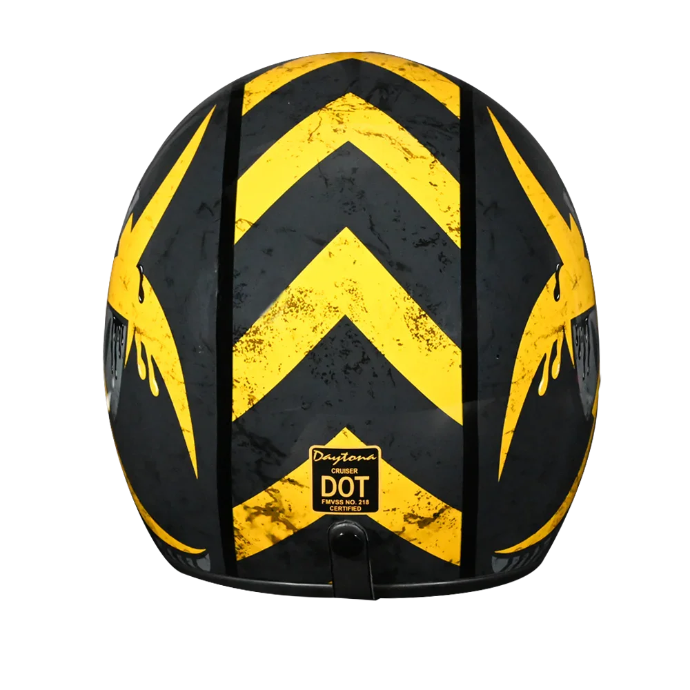 Daytona Cruiser Toxic Open Face Motorcycle Helmet, S