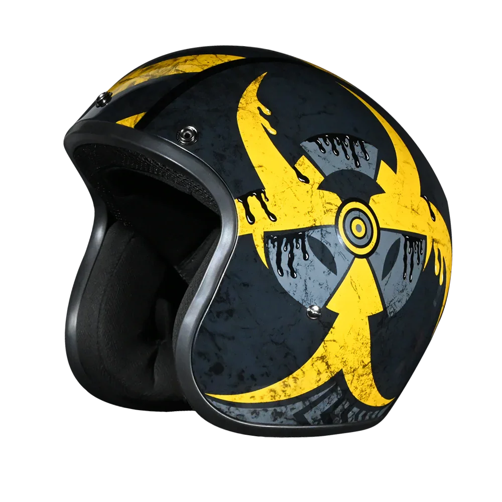 gladiator motorcycle helmet dot Daytona Cruiser Graffiti Open Face Helmet, S Optional liner FXR Clutch Gladiator Helmet Candy