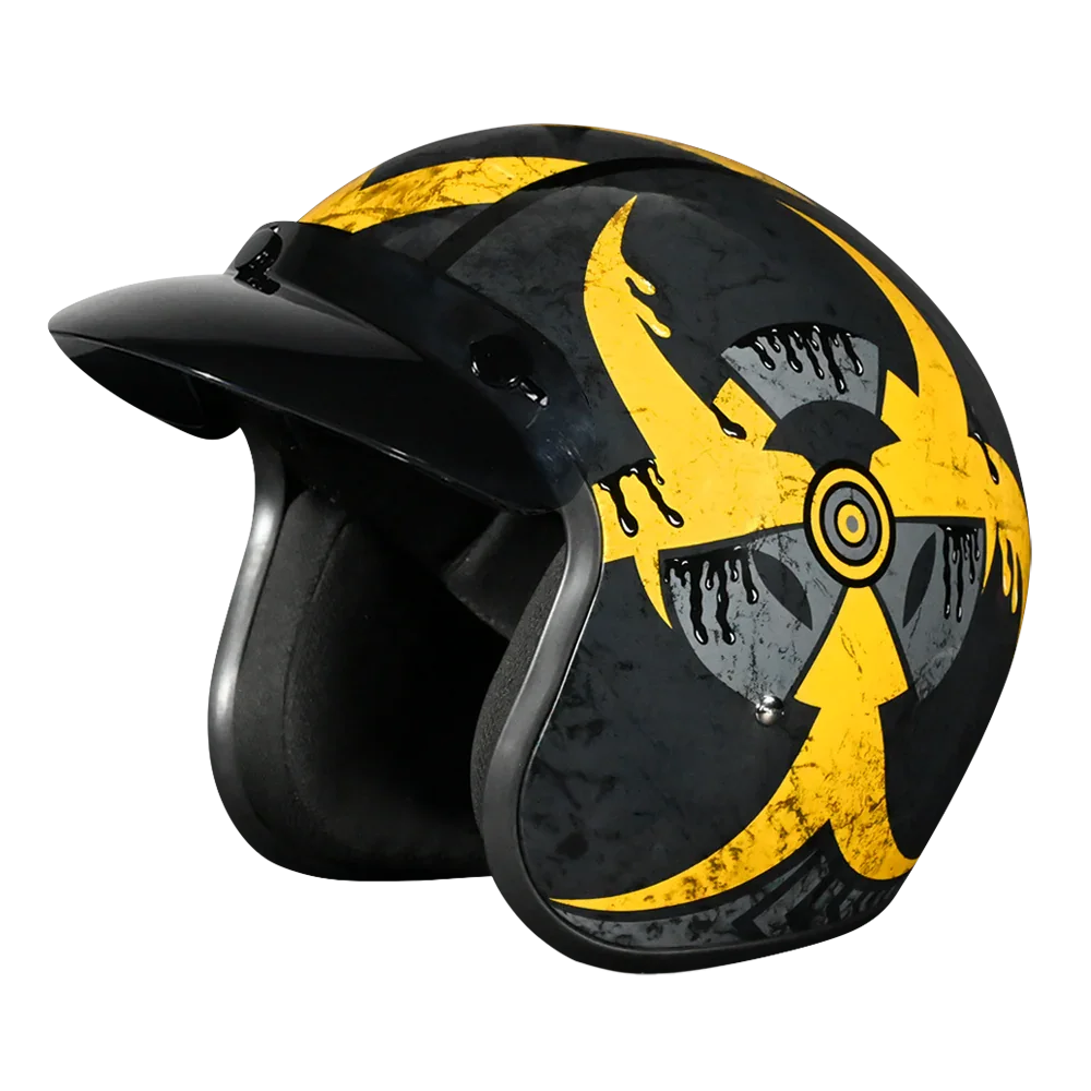 black orange motorcycle helmet daytona DOT Approved Cruiser Open Face Daytona Helmets 10 Percent
