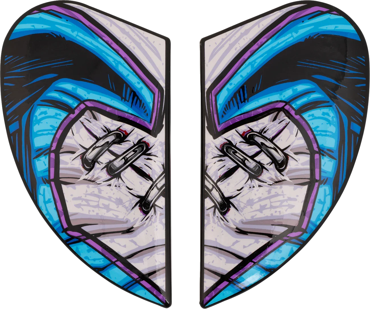 ICON Airframe Pro- Helmet Side Plates - Krazy Klown 2