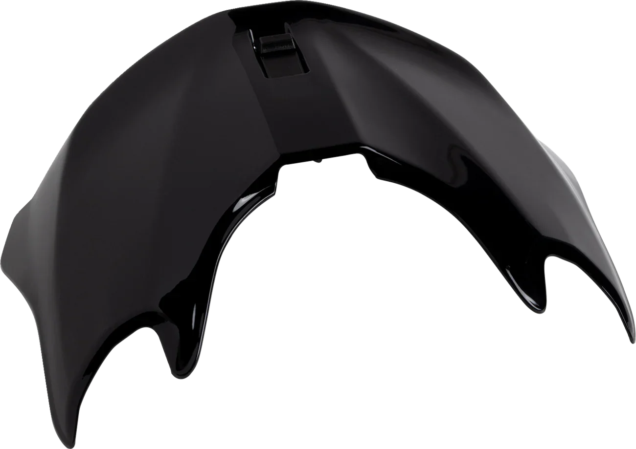 Gloss black motorcycle helmet visor shield with aerodynamic design