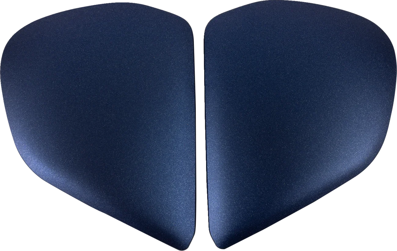 Navy blue motorcycle helmet cheek pads for comfort and fit