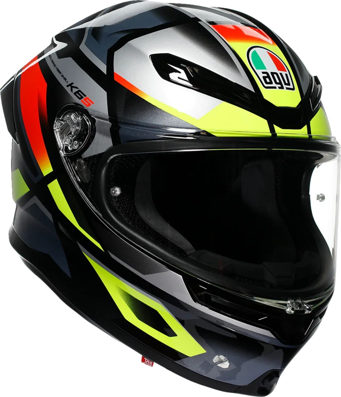 AGV K6 S Erazer Black/Red/Yellow Fluo Helmet L