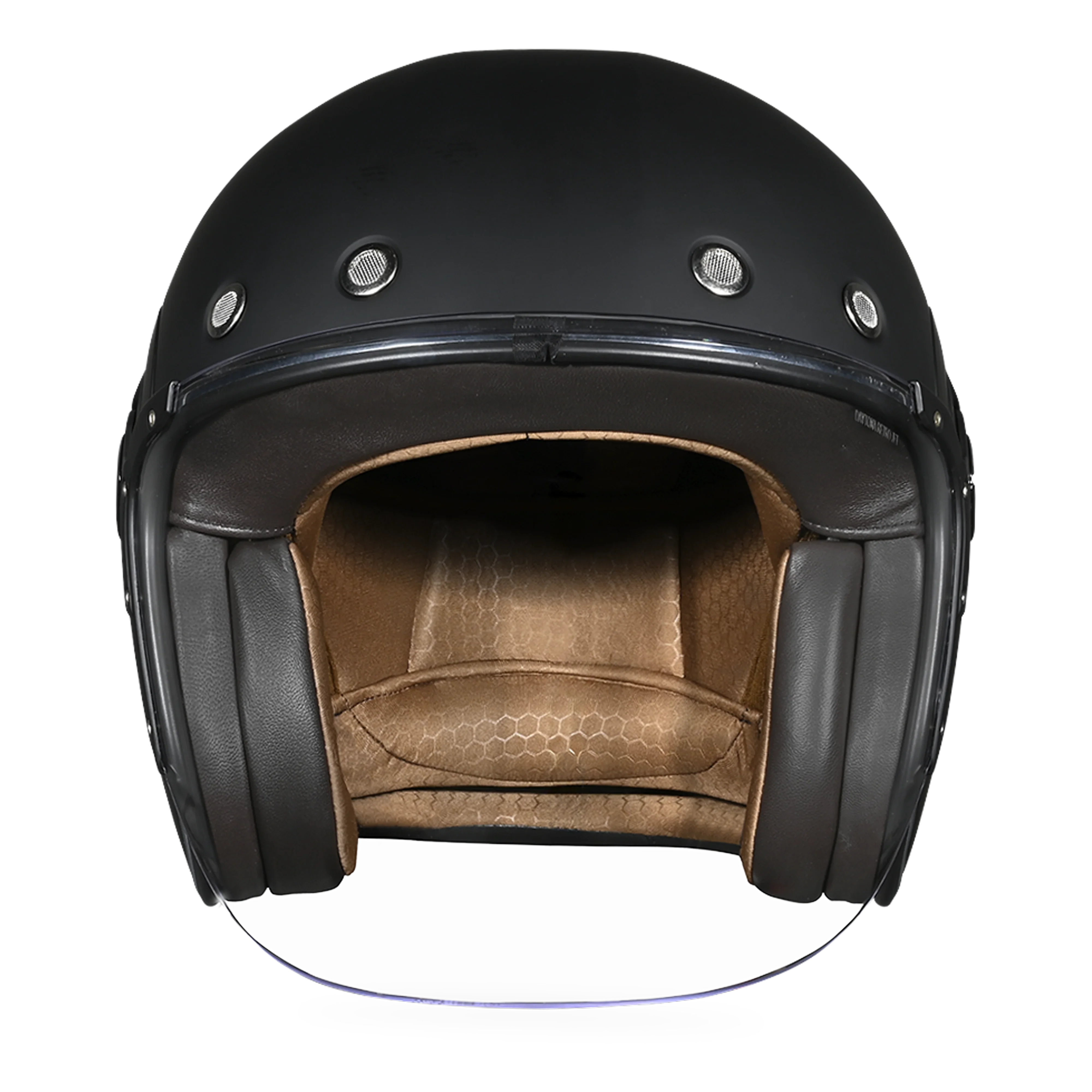 Daytona Helmets D.O.T. & ECE Daytona Retro Jet- Dull Black