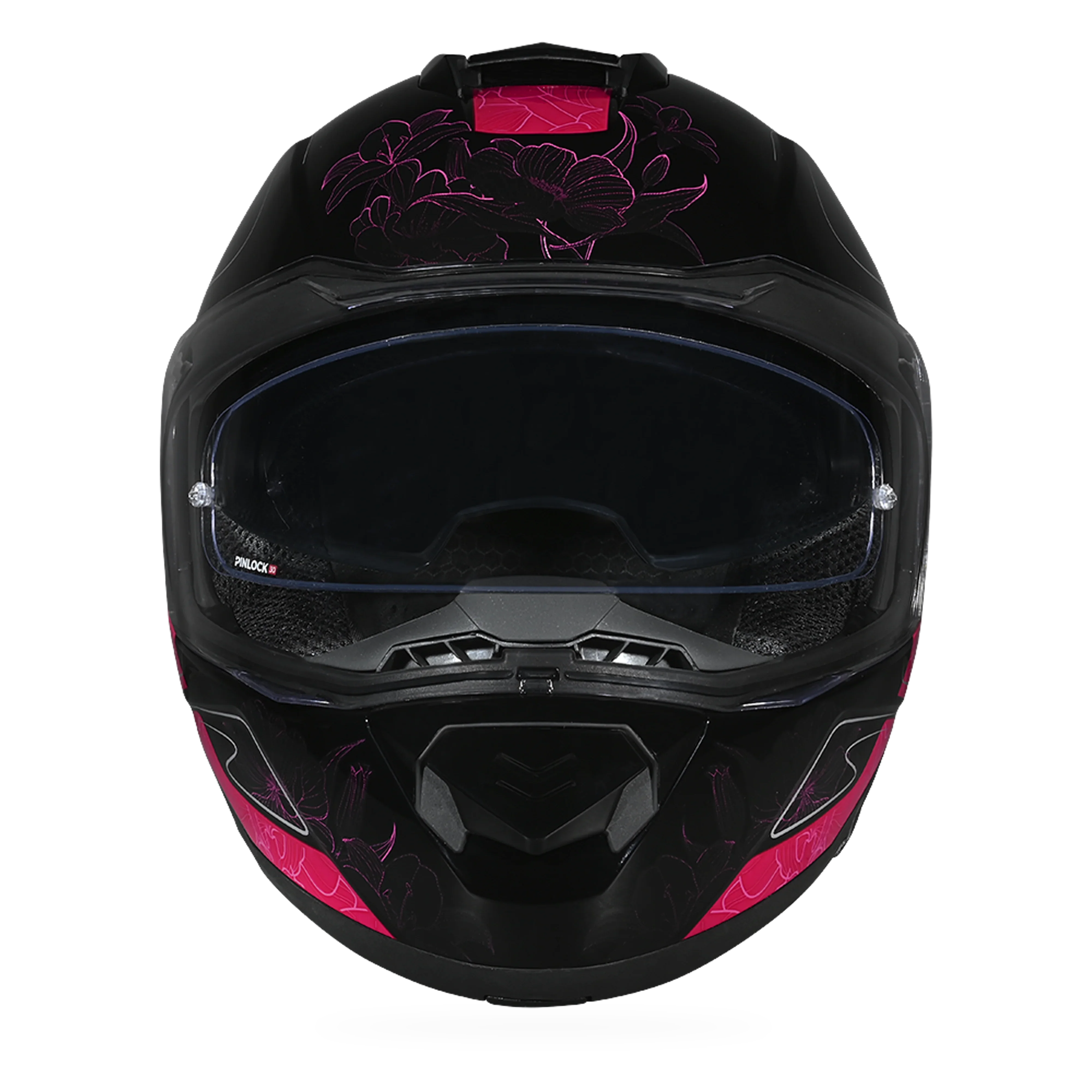Daytona Helmets Daytona Glide Modular Motorcycle Helmet - DOT Approved, Bluetooth Ready, Dual Visor, Men/Women/Youth - W/ Flowers