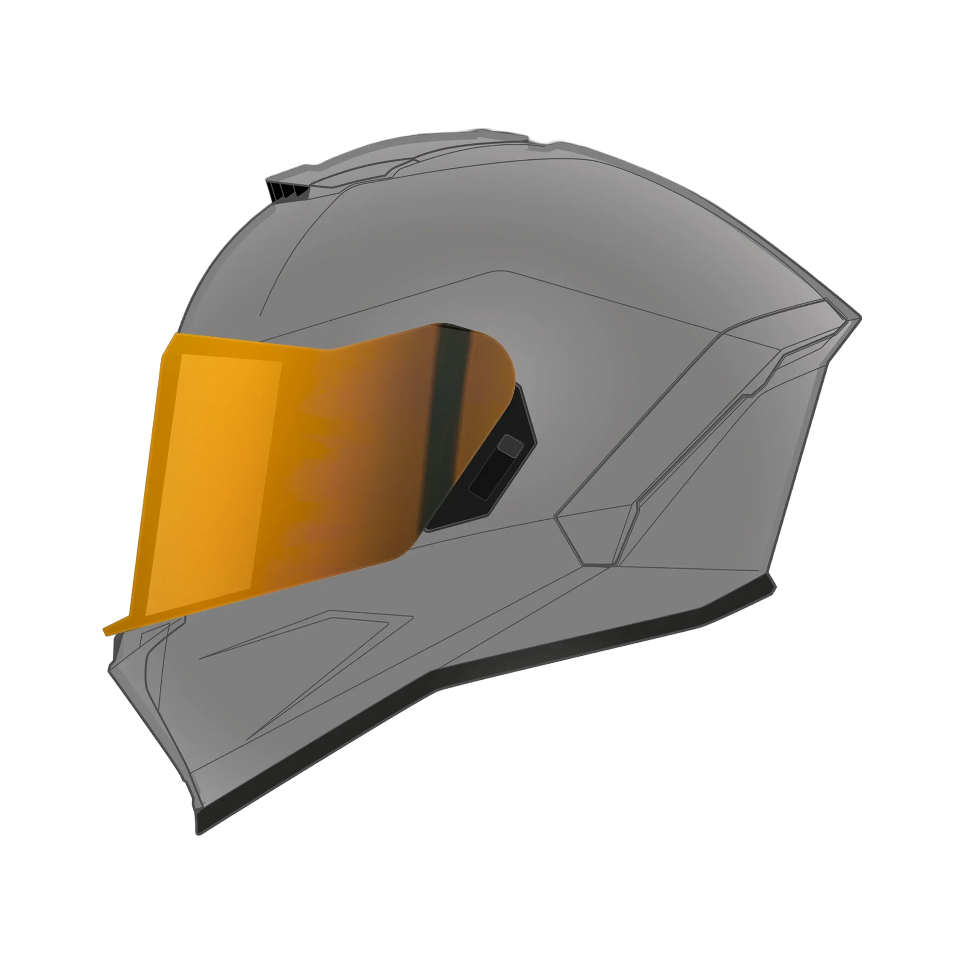 Daytona Helmets Viper Shield Outer- Gold