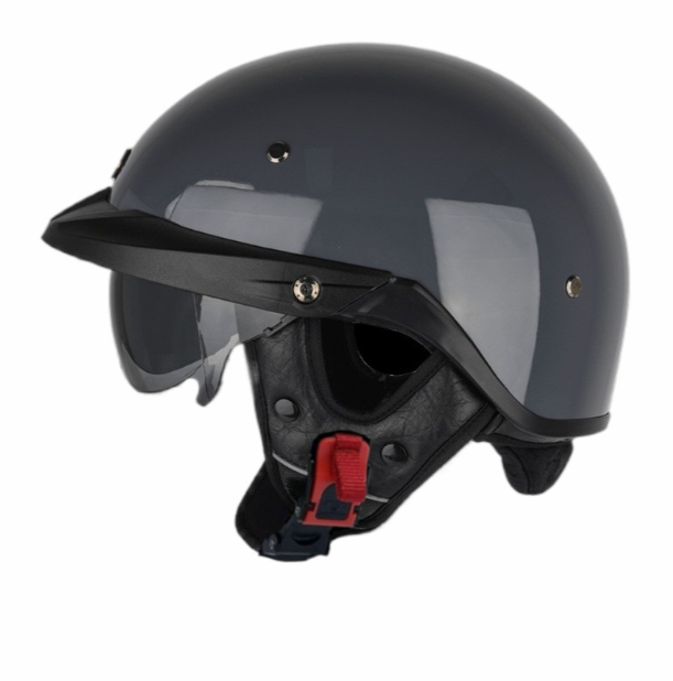Soman H6 Motorcycle Half Helmet w/Sunshield