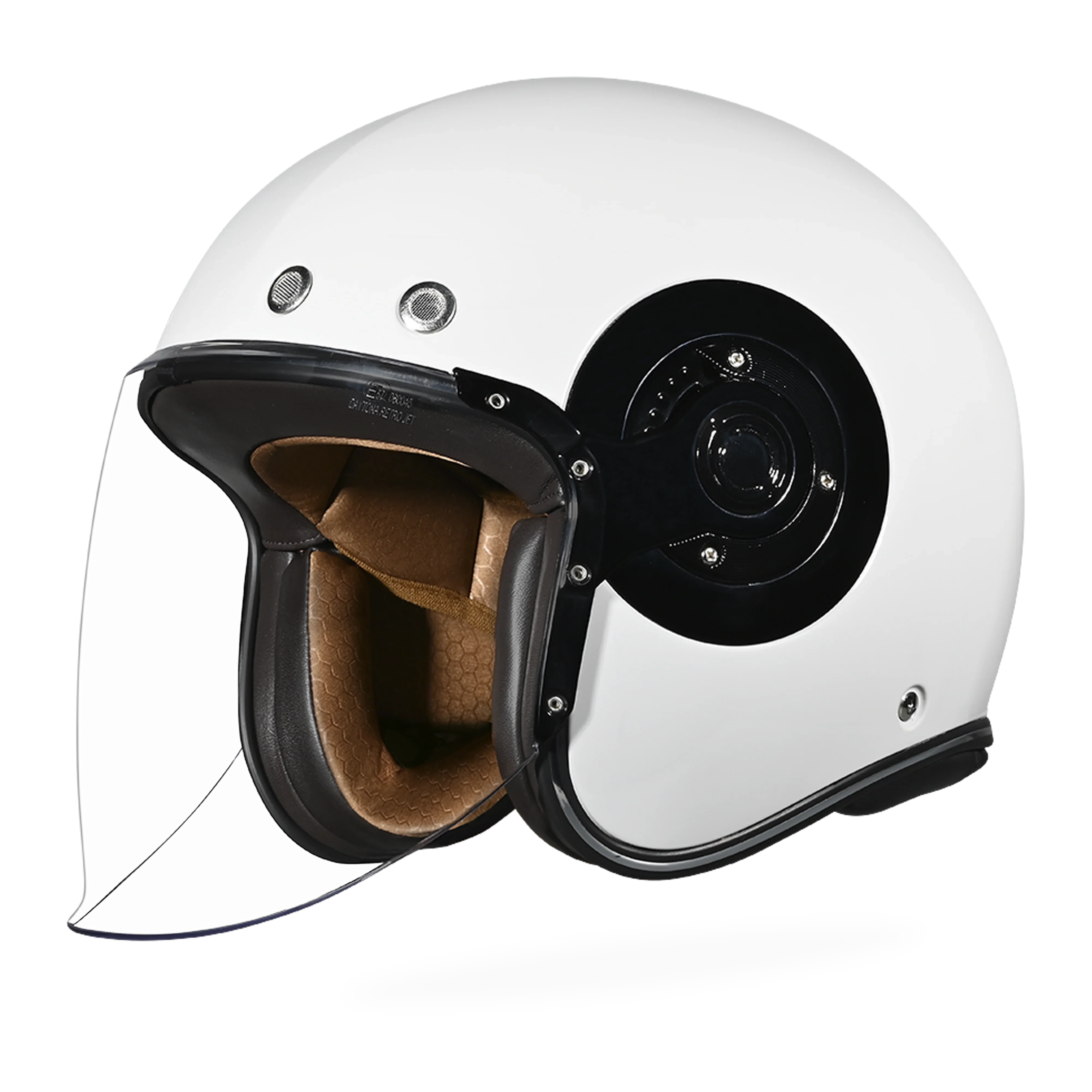 Daytona Helmets D.O.T. & ECE Daytona Retro Jet- Hi-Gloss White