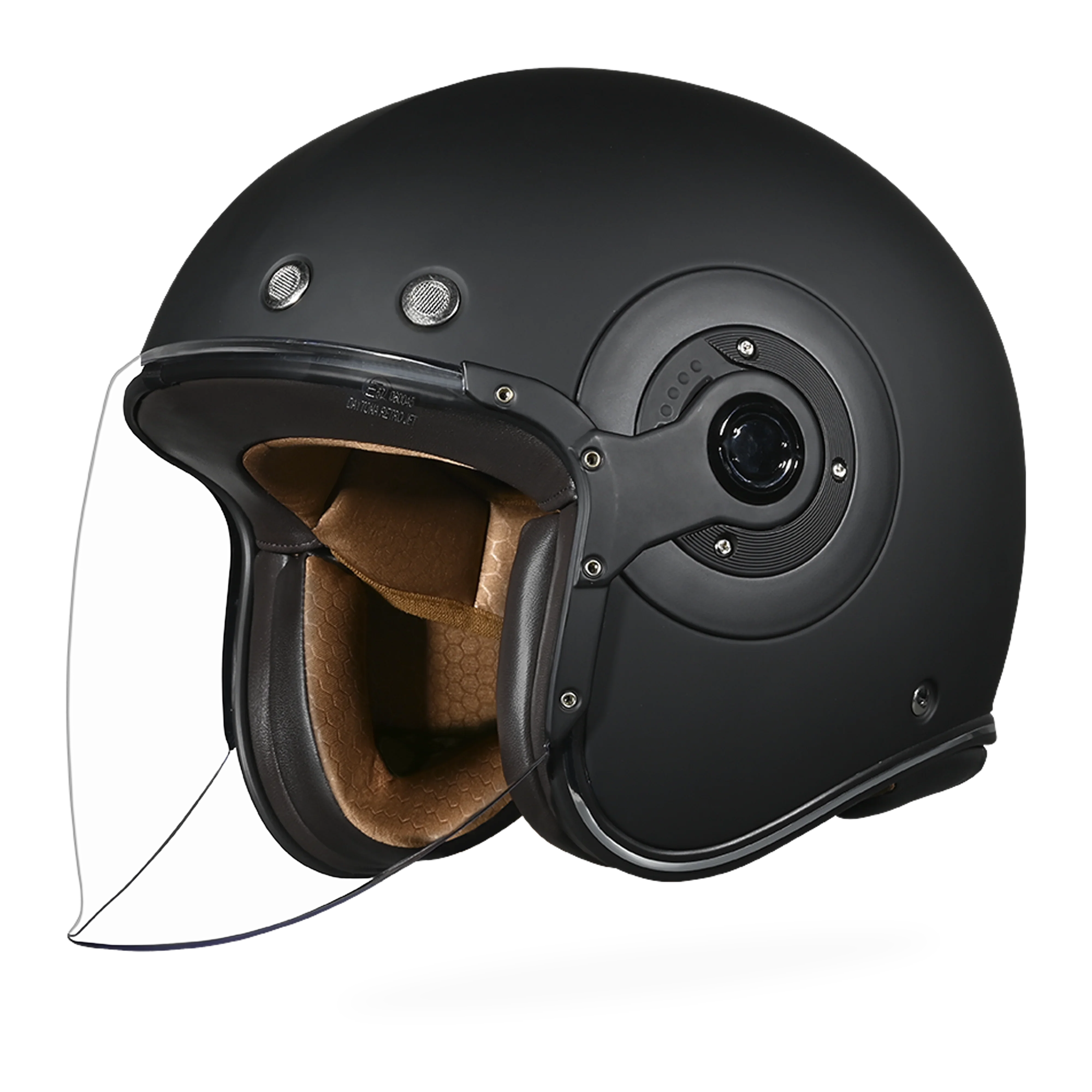 Daytona Helmets D.O.T. & ECE Daytona Retro Jet- Dull Black