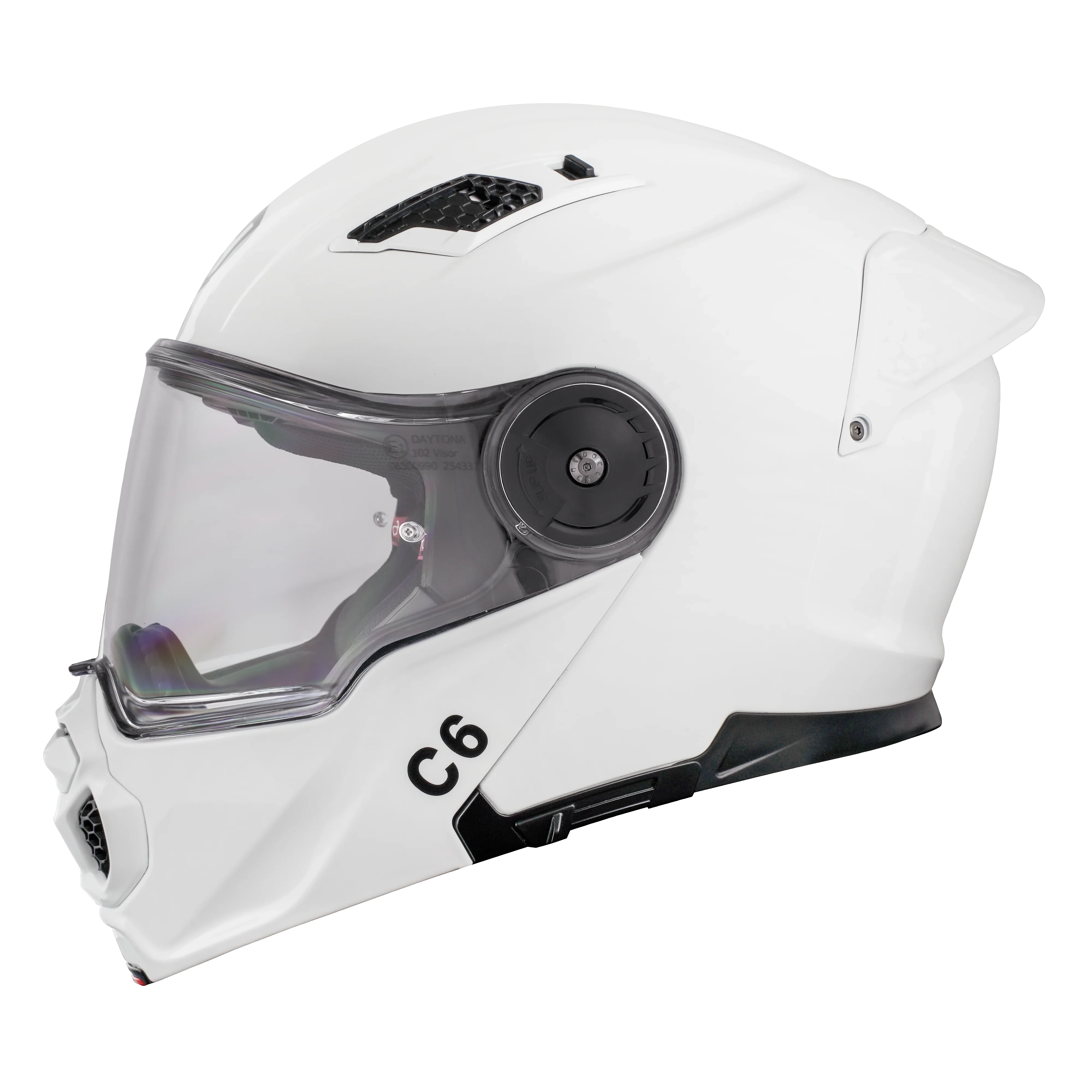 Daytona Helmets D.O.T. & ECE Daytona C6- Hi-Gloss White